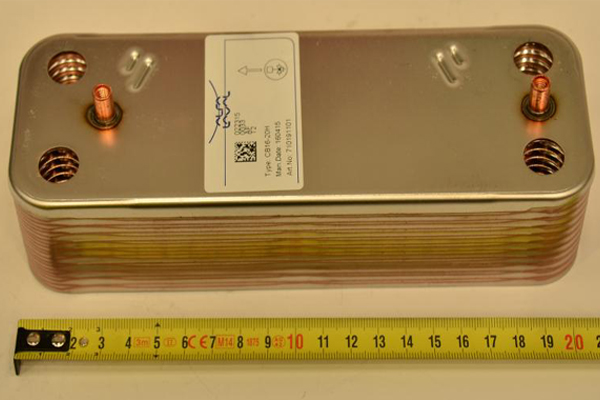Теплообменник вторичный для газового котла Baxi Duotec/LUNA/Initia (5689930) 20 пл.