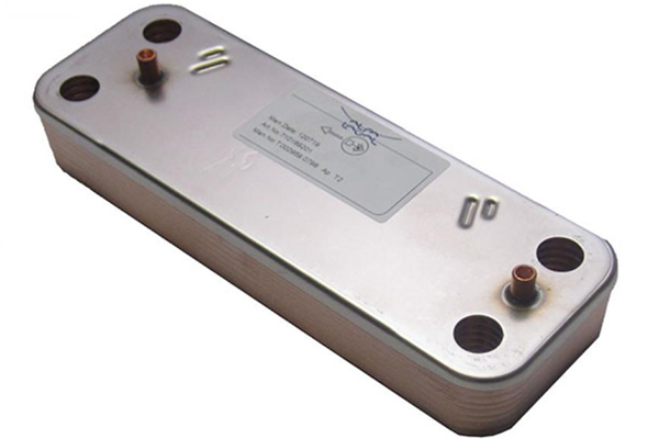 Теплообменник вторичный для газового котла Baxi ECO Four/Luna-3/Luna-3 Comfort (5686680) 14пл